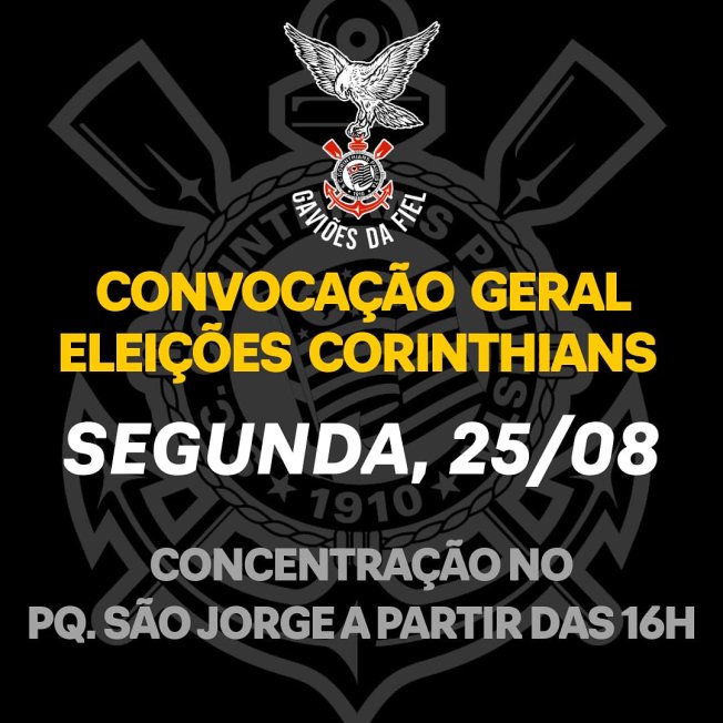 ELEIÇÕES INDIRETAS NO CORINTHIANS: A FIEL NÃO SE CALARÁ